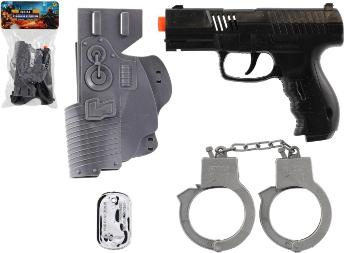 Ensemble militaire de pistolets en plastique à volant avec accessoires