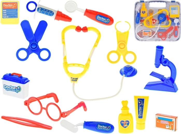 Mallette de docteur pour enfants – set de 14 pièces