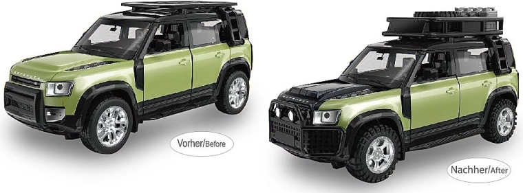 JAMARA Land Rover Defender 110 modèle métallique 1:43 vert