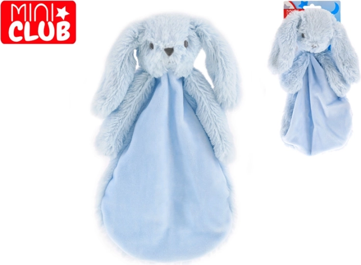 Doudou lapin bleu 27 cm MINI CLUB en peluche