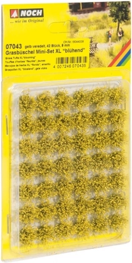 Touffes d’herbe fleurie XL Noch – mini set 42 pcs