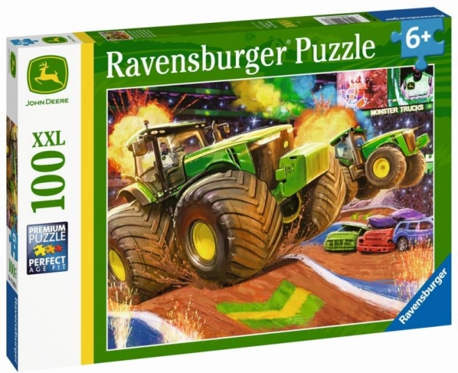 Puzzle Ravensburger John Deere – grandes roues, 100 pièces
