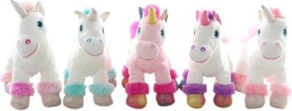 Licorne en peluche avec sons 22 cm