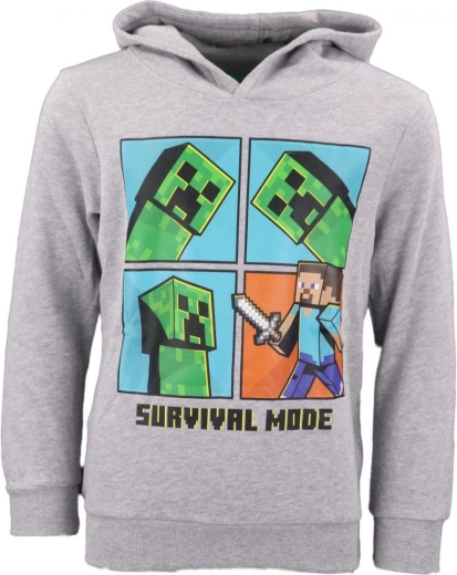 Sweat à capuche Minecraft mode survie