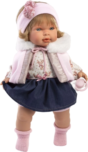 Llorens Carla, poupée réaliste parlante et qui pleure, 42 cm