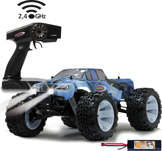 Jamara Ice Tiger monster truck RC électrique 4WD 1:10 avec éclairage LED