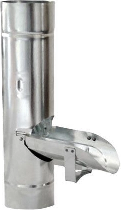 Clapet pour descente de gouttière 80 mm galvanisé