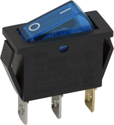 Interrupteur à bascule avec voyant LED bleu