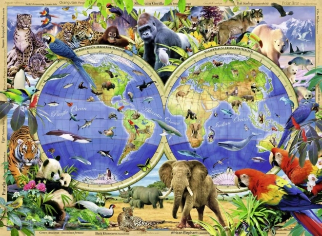 Ravensburger puzzle Monde des animaux sauvages XXL 300 pièces