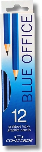 Crayons graphite CONCORDE Blue Office 2B, 12 pcs