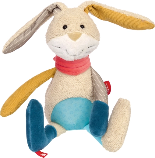 Lapin patchwork Sigikid – premier doudou 31 cm