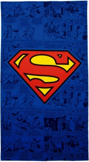 Serviette de bain Superman en microfibre 90 × 170 cm