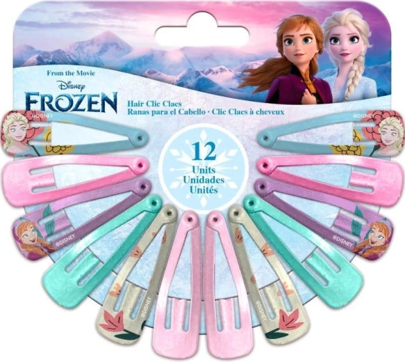 Lot de barrettes pour cheveux Frozen (12 pcs)