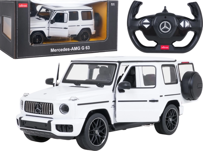 Voiture télécommandée Mercedes-AMG G 63 RASTAR 1:14 blanche