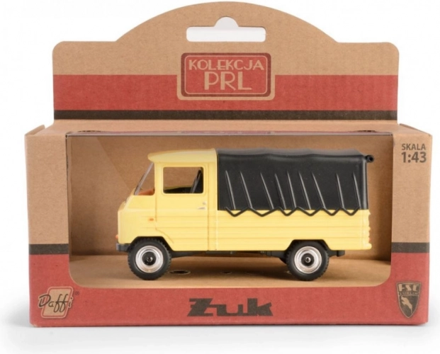 Modèle métallique FSC Żuk jaune 1:43