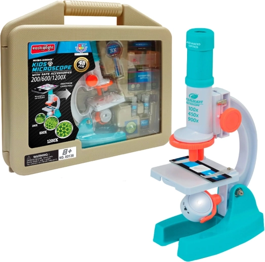 Microscope pour enfants Deluxe dans une mallette Eastcolight
