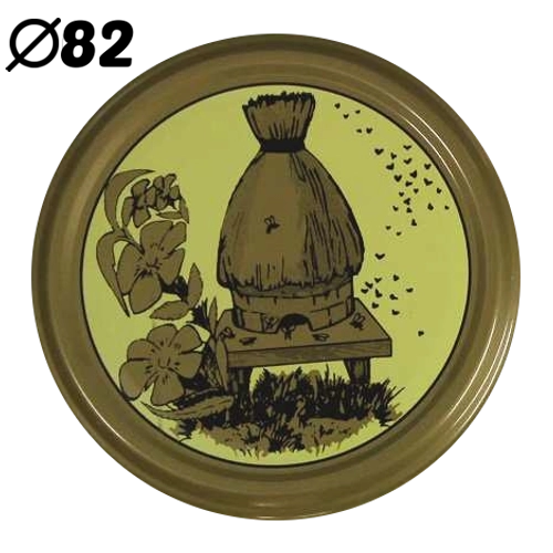 Couvercles pour bocaux de stérilisation 82 mm avec 6 verrous, design Stara Chata, lot de 10