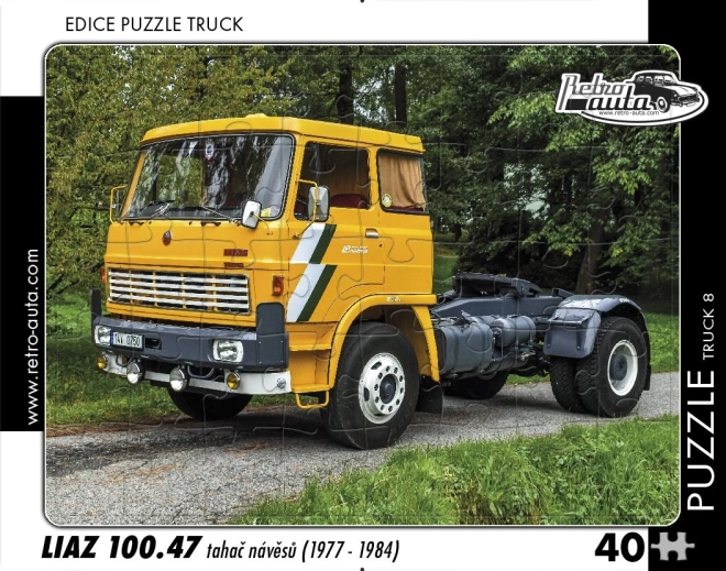 Puzzle RETRO-AUTA – LIAZ 100.47 tracteur de semi-remorques, 40 pièces