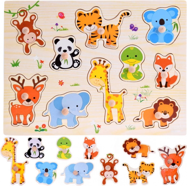 Puzzle en bois d'animaux