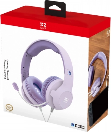 Casque gaming HORI pour Nintendo Switch 2 Cozy Lavender