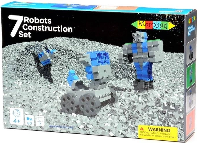 Jusqu’à 7 modèles de robots avec un seul set