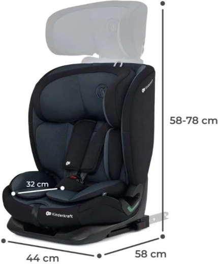 Évolue avec l’enfant : 18 niveaux d’appuie-tête et inclinaison confortable