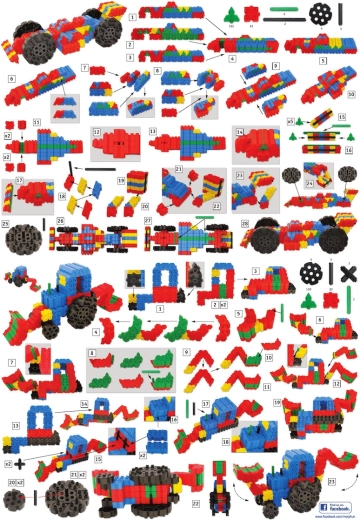 Construction en 2D et 3D grâce à l’assemblage par le dessus et par le côté