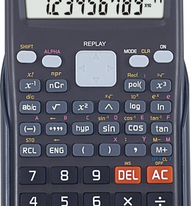 Calculatrice scientifique SEC avec 240 fonctions et écran LCD