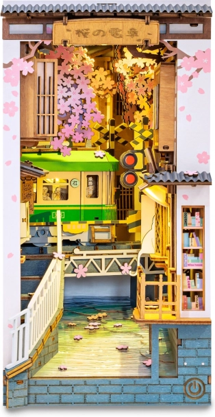 Serre-livres miniature maison Allée des cerisiers