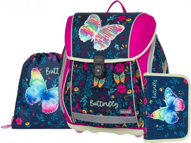 Ensemble scolaire Premium Light Papillon pour les écoliers