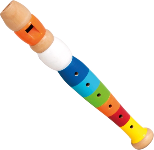 Flûte en bois colorée pour enfants