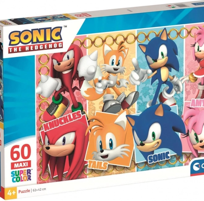 Puzzle hérisson SONIC MAXI 60 pièces