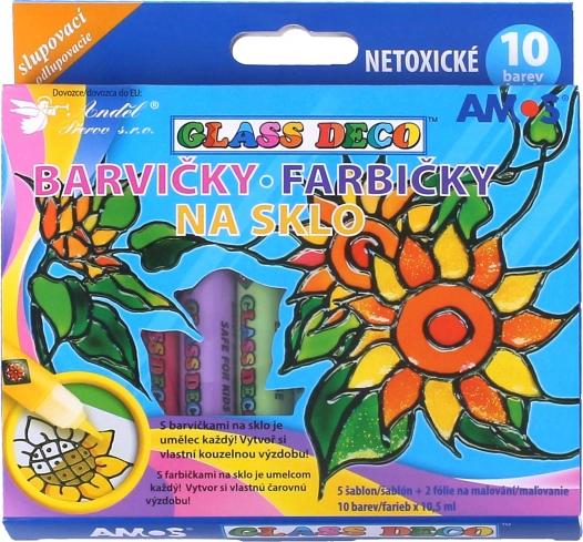 Peintures pour verre 10 pcs/10,5 ml