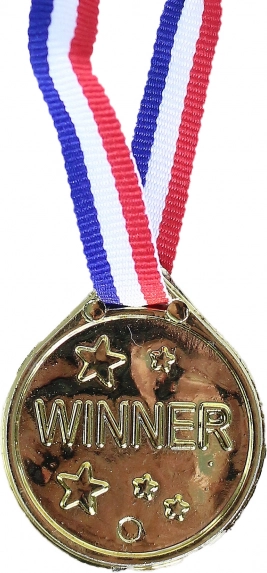 Médailles d'or pour les vainqueurs