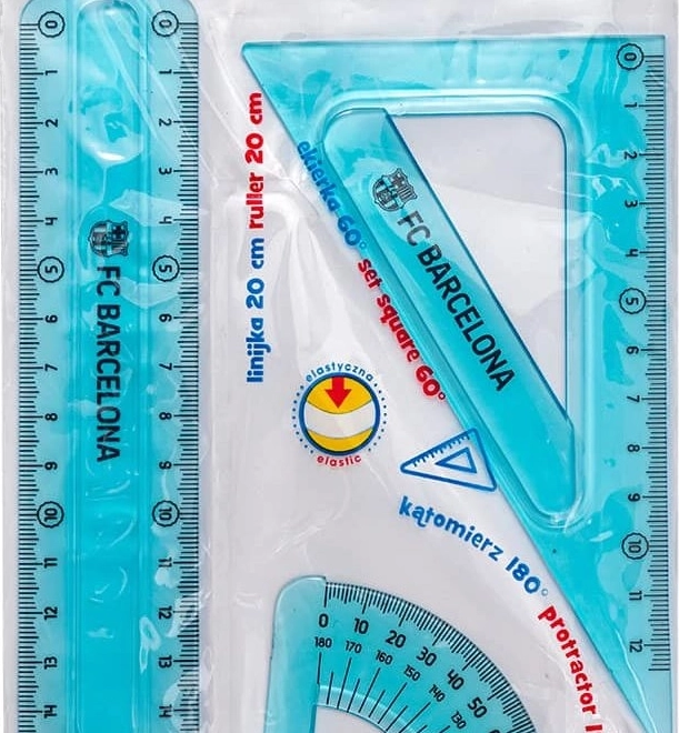 ASTRA Set de règles FC Barcelone 3 pcs