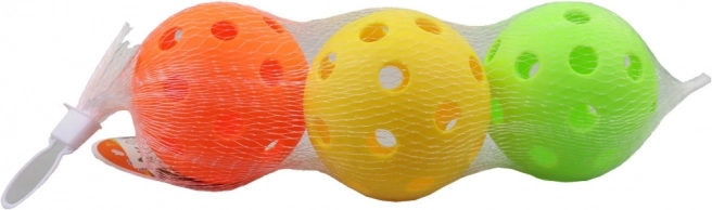 Balles colorées pour enfants 7 cm, 3 pièces en filet