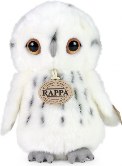 hibou des neiges en peluche 18 cm éco‑responsable