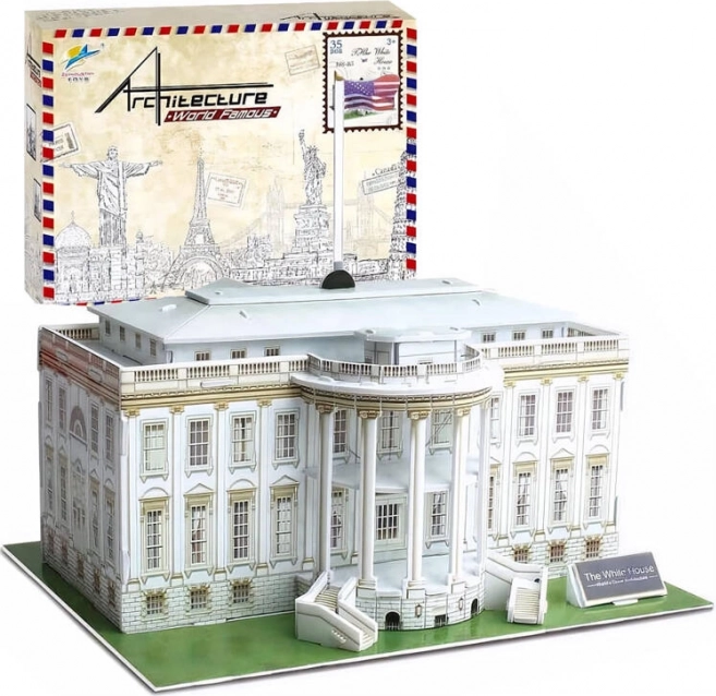 Puzzle 3D spatial Maison Blanche – 35 pièces