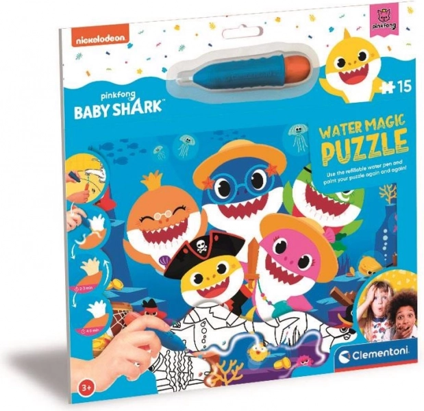 Clementoni puzzle aquatique Baby Shark 15 pièces