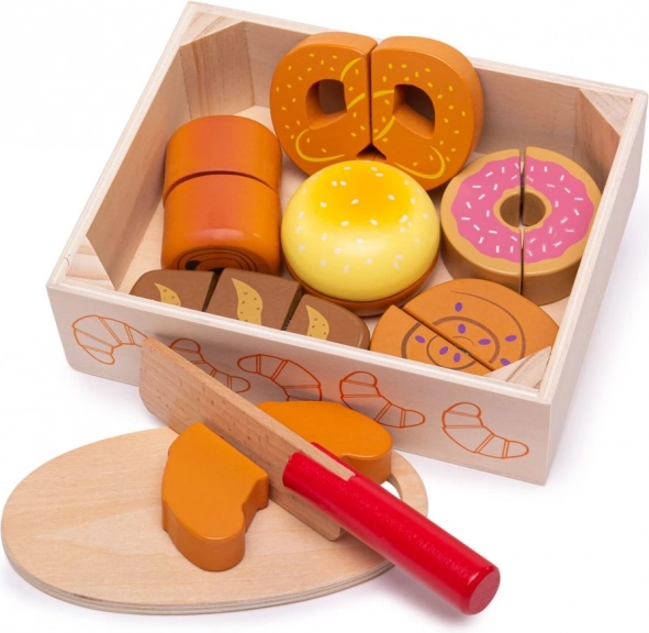 Ensemble de découpe de pâtisseries en bois pour enfants