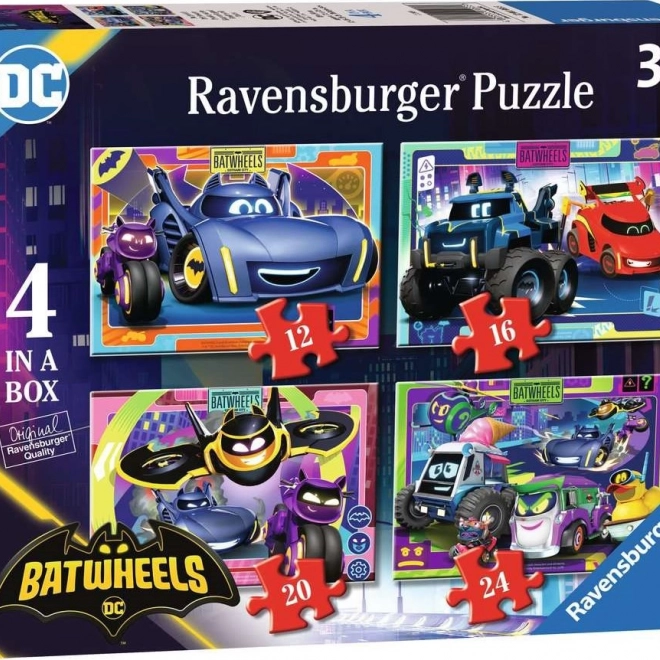Puzzle Batwheels de Ravensburger, 4en1