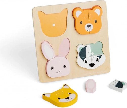 Puzzle en bois encastrable avec numérotation Bigjigs Toys