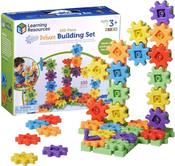 Kit de roues dentées Deluxe 100 pcs LEARNING RESOURCES