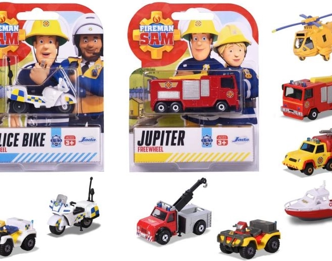 Sam le pompier voiture métallique 1:64 – différents modèles