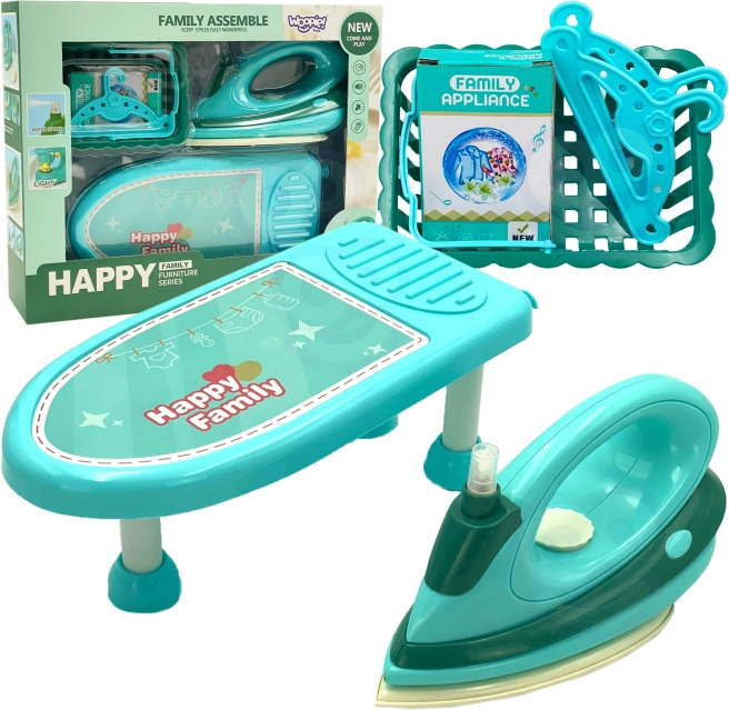 Jouet de repassage pour enfants Happy Family 2 en 1