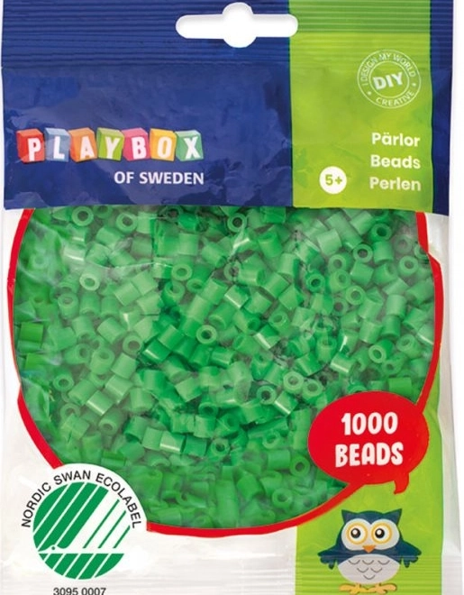 Perles à repasser vertes 1000 pcs