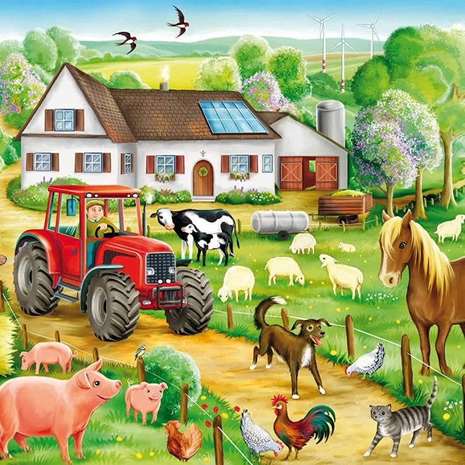 Puzzle À la ferme 100 pièces pour enfants par SCHMIDT