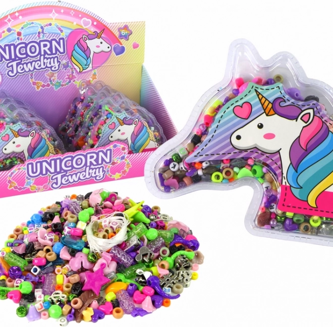 Kit pour créer des bracelets de licorne avec perles et pendentifs