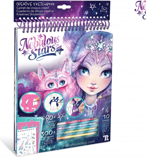 Carnet de croquis créatif Nebulia Nebulous Stars
