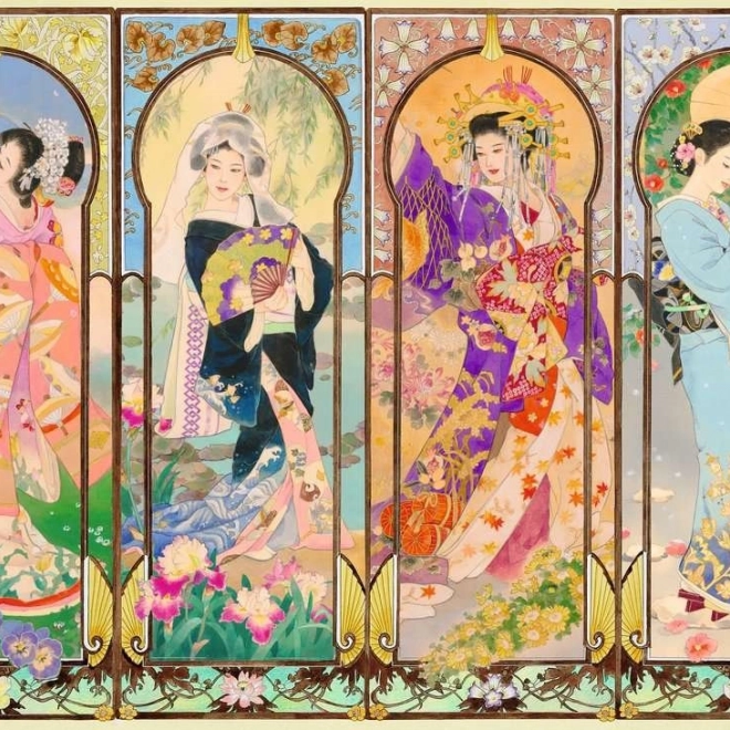 Puzzle Ravensburger Les Quatre Saisons 1000 pièces